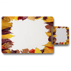 Orange & Purple Autumn (Placemat & Coaster Set) / Default Title