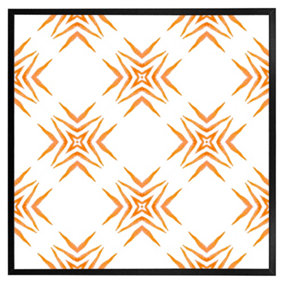 Orange ravishing boho chic (Picutre Frame) / 16x16" / Brown