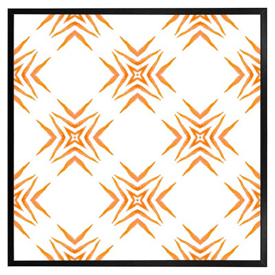 Orange ravishing boho chic (Picutre Frame) / 16x16" / Brown