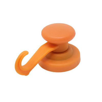 Orange Rubber Coated Neodymium Magnet with Swivel Hook for Holding Rope ...