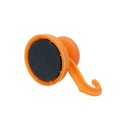 Orange Rubber Coated Neodymium Magnet with Swivel Hook for Holding Rope ...