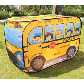 Orange School Bus Children's Play Tent