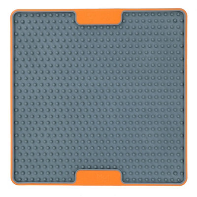 Orange Soother Tuff Slow Food Snack Treat Bowl Anti-Anxiety Mat for Dog Cat