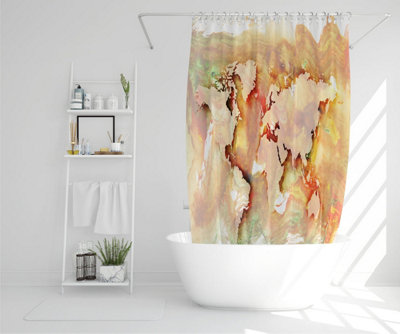 Orange world (Shower Curtain) / Default Title Price Comparisons | Compare The Build