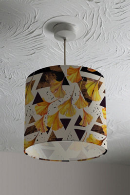 Orangle Flowers and Triangles (Ceiling & Lamp Shade) / 45cm x 26cm / Lamp Shade