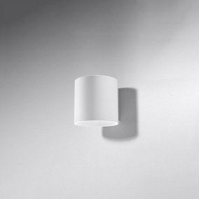 Orbis Aluminium White 1 Light Classic Wall Light
