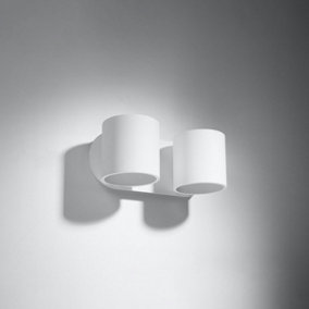 Orbis Aluminium White 2 Light Classic Wall Light