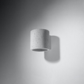 Orbis Concrete Grey 1 Light Classic Wall Light