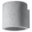 Orbis Concrete Grey 1 Light Classic Wall Light
