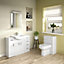 Orbit Floor Standing 4 Drawer Bathroom Unit - 300mm - Gloss White - Balterley