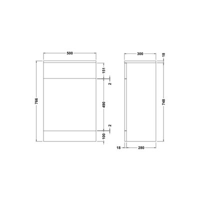 Balterley Floor Standing WC Unit - Back To Wall Toilet Unit 550x205x800mm, Satin Finish, No Cistern Included (Green)
