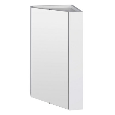 Small corner clearance mirror cabinet