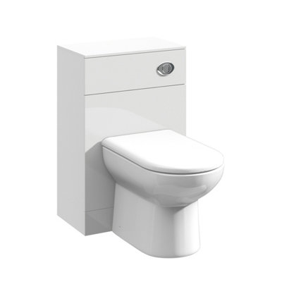 Orbit WC Unit (Toilet Pan & Concealed Cistern Not Included) - 500mm - Gloss White - Balterley