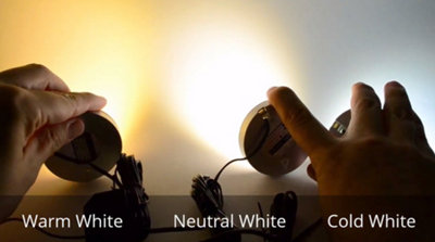 ORBIT XL - Bright LED Light Under Cabinet Shelf Cupboard Set - Light Colour White - Lights 7 - 4