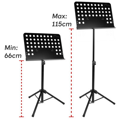 Orchestral Music Stand - Adjustable, Tilt & Full Rotation