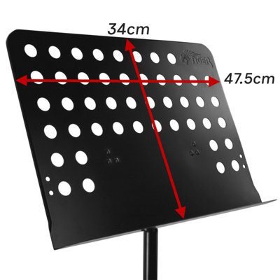 Orchestral Music Stand - Adjustable, Tilt & Full Rotation