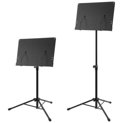 Orchestral Music Stand - Sheet Music Holder with Page Retainers
