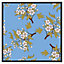 Orchid branches on blue (Picutre Frame) / 30x30" / White