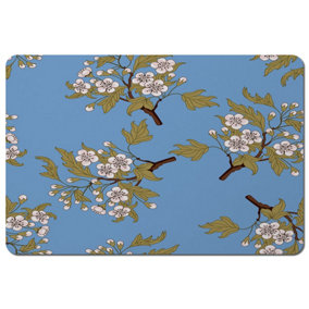 Orchid Branches on Blue (Placemat) / Default Title