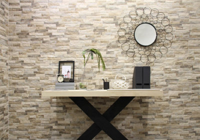 Ordine Beige Split-Face Effect Matt Relief 100mm x 100mm Porcelain Indoor & Outdoor Wall Tile SAMPLE Price Comparisons | Compare The Build