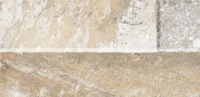 Ordine Beige Split-Face Effect Matt Relief 80mm x 442.5mm Porcelain Indoor & Outdoor Wall Tiles (Pack of 24 w/ Coverage of 0.85m2) - 3