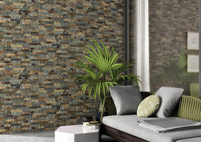 Ordine Rustic Split-Face Effect Matt Relief 80mmx442.5mm Porcelain ...