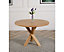 Oregon 110cm Round Solid Oak Dining Table