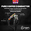 Oren CAT6 50m Outdoor Ethernet Cable LAN - Direct Burial - Patch Cord with RJ45 Connectors - High-Speed 1Gbps - Pure Copper 23 AWG