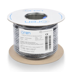 Oren CAT6 Outdoor Ethernet Cable 50M - Direct Burial - 23 AWG Pure Copper Wire - 400 MHz Bandwidth UTP, LAN Network Cable