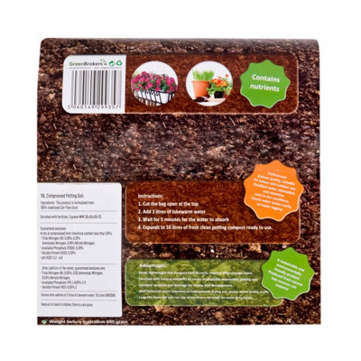 Organic All Purpose Potting Compost Expands to 10Ltrs - 3