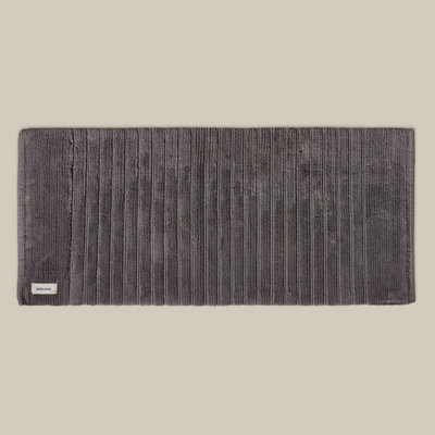 Organic Cotton Bath Runner - Dark Grey
