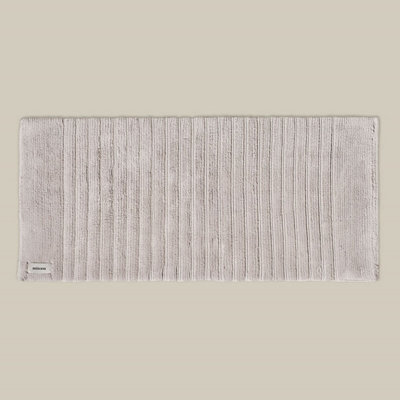 Organic Cotton Bath Runner - Light Grey