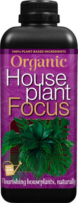 Organic Houseplant Focus Liquid Fertiliser Concentrate, 1L