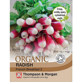Organic Radish French Breakfast 1 Seed Packet (450 Seeds)