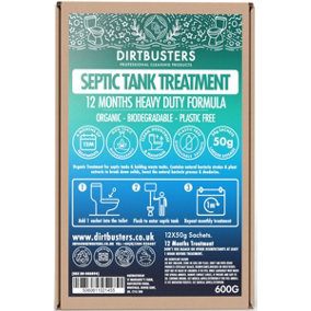 Organic Septic Waste Tank Treatment 50g Dissolvable Sachets