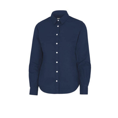 Organic Twill Button Shirt Navy