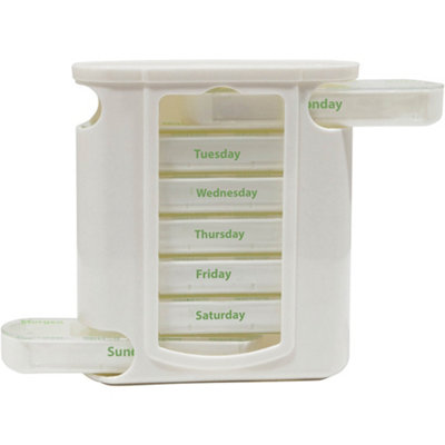 Organized Weekday Pill Dispenser with 7 Compartments for Daily Medication