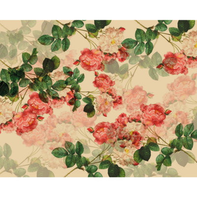 Origin Murals Classic Rose Design Natural Matt Smooth Paste the Wall Mural 350cm Wide X 280cm High