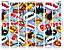 Origin Murals Comic Pop Bang Crash Matt Smooth Paste the Wall Mural 350cm wide x 280cm