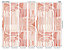 Origin Murals Curved Line Texture Orange Matt Smooth Paste the Wall 350cm wide x 280cm high