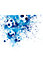 Origin Murals Football Splash Blue Matt Smooth Paste the Wall Mural 300cm wide x 240cm high