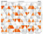 Origin Murals Geometric Orange, White & Grey Triangle Matt Smooth Paste the Wall Mural 300cm wide x 240 cm high