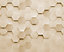 Origin Murals Gold Effect Metal Geometric Hexagons Matt Smooth Paste the Wall Mural 350cm wide x 280cm high