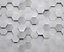 Origin Murals Grey Metal Hexagons Matt Smooth Paste the Wall Mural 300cm wide x 240cm high