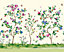 Origin Murals Oriental Flower Tree Ivory Matt Smooth Paste the Wall Mural 300cm wide x 240cm high