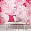 Origin Murals Pink Roses Matt Smooth Paste the Wall Mural 350cm wide x 280cm high