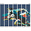Origin Murals Rugby Player In Graphic Style Blue Paste the Wall Mural 350cm wide x 280m high