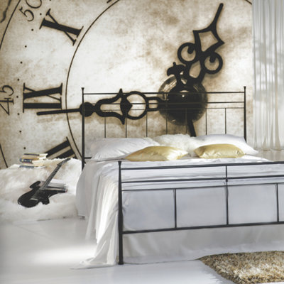 Origin Murals Sepia Clock Face Matt Smooth Paste the Wall Mural 300cm wide x 240cm high