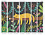 Origin Murals Sleeping Jungle Leopard Black Matt Smooth Paste the Wall 350cm wide x 280cm high