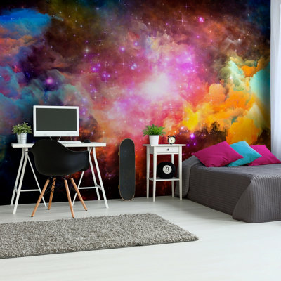 Origin Murals Space Galaxy Stars Matt Smooth Paste the Wall Mural 350cm wide x 280cm high